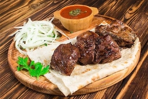 Шашлык из говяжьей печени